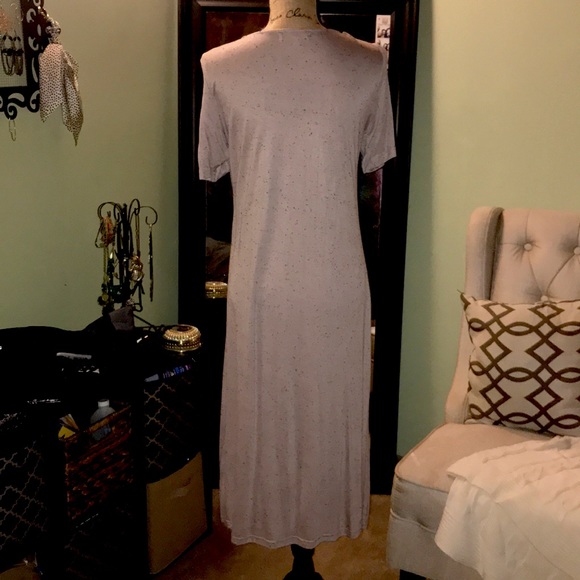 NWT Blush Noir Speckled MIDI Dress w/Lace-Up Front - Picture 5 of 5